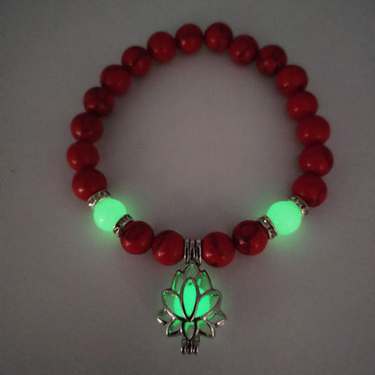Energy Luminous Lotus Natural ORGONITE Stone Bracelet