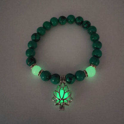 Energy Luminous Lotus Natural ORGONITE Stone Bracelet