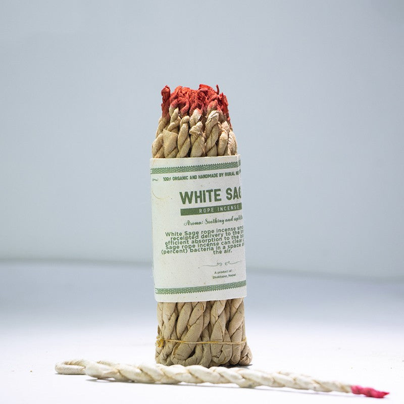 Handmade Rope Scented Sage Plant Spice Meditation